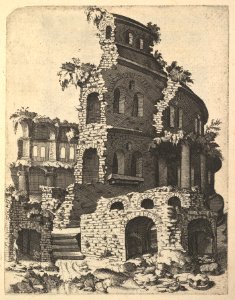 Ruins of a Basilica (?) from the series 'Ruinarum variarum fabricarum delineationes pictoribus caeterisque id genus artificibus multum utiles' MET DP823085