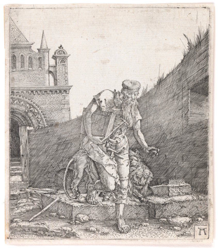 Saint Jerome Walking in a Churchyard MET DP143465