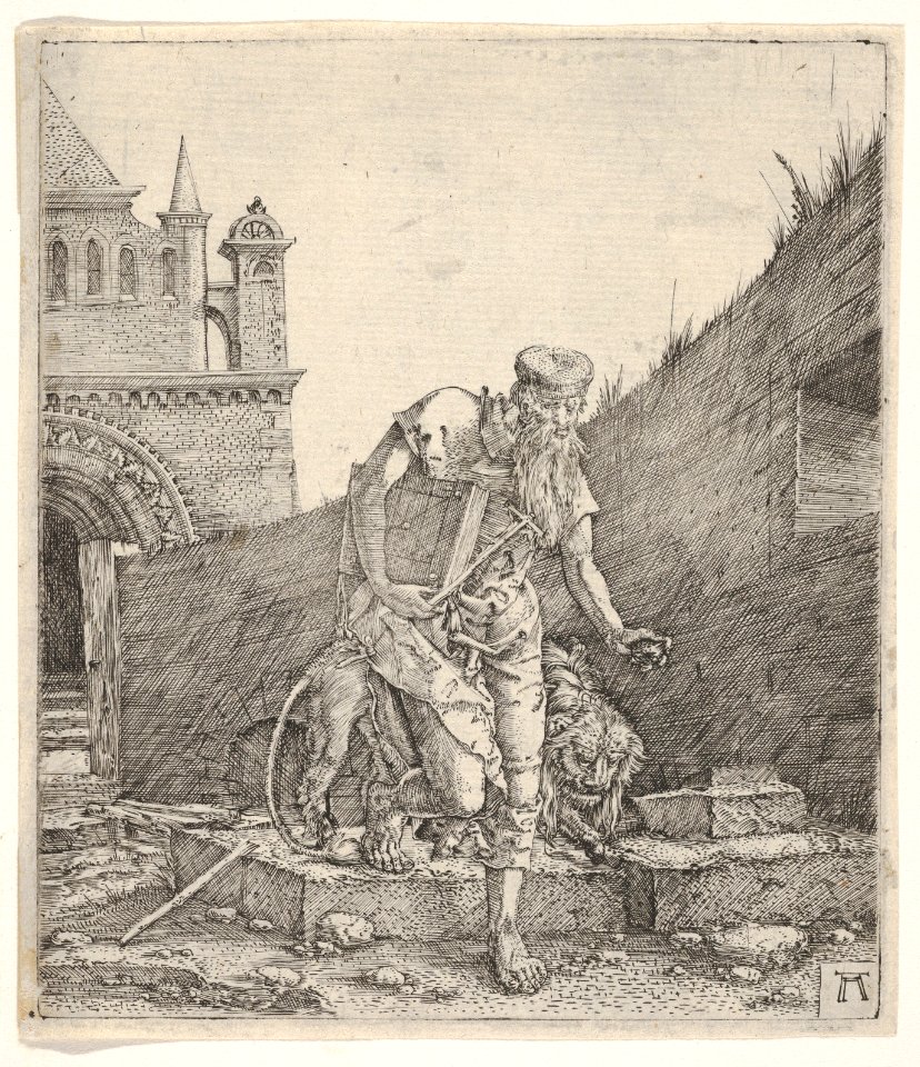 Saint Jerome Walking in a Churchyard MET DP833049