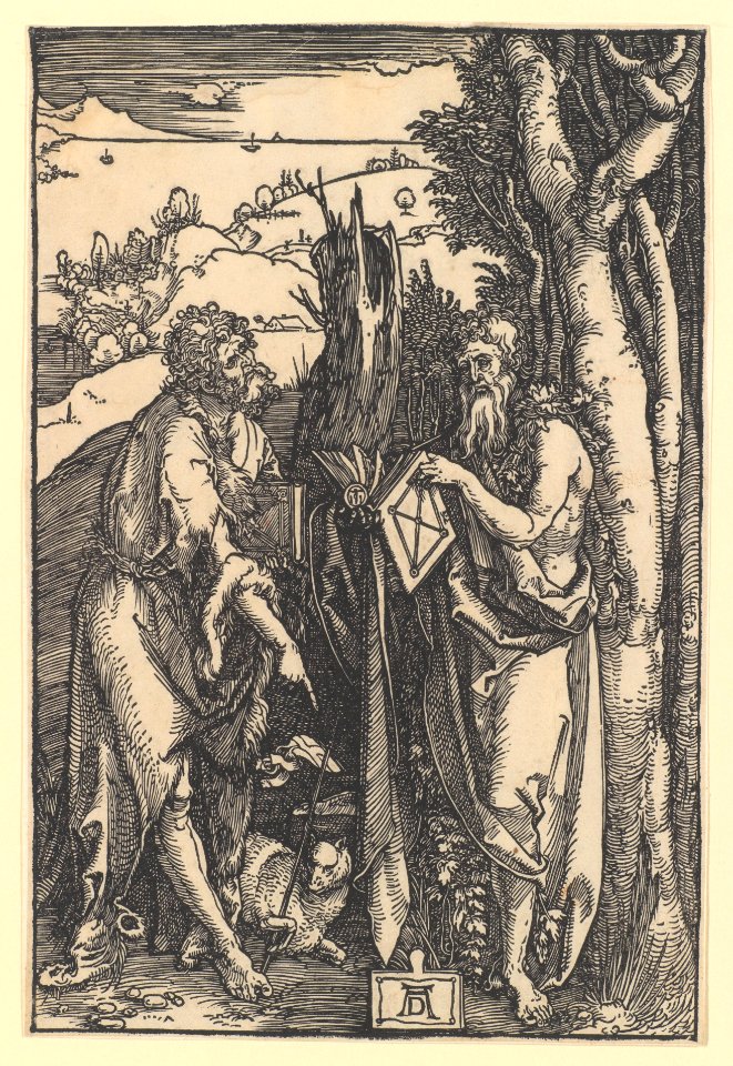 Saint John the Baptist and Saint Onuphrius MET DP231282