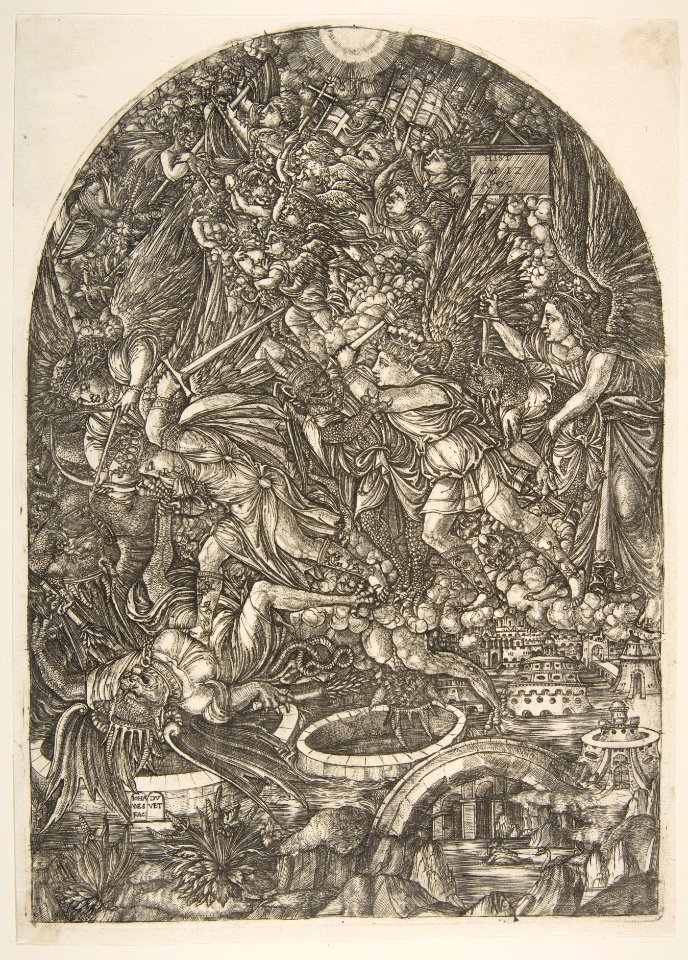 Saint Michael and the Dragon, from the Apocalypse MET DP815686