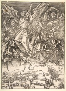 Saint Michael Fighting the Dragon, from The Apocalypse MET DP816924