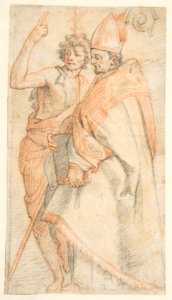 Saint John the Baptist and Saint Bernardo degli Uberti (after Andrea del Sarto's Vallombrosa Altarpiece) MET DP812299