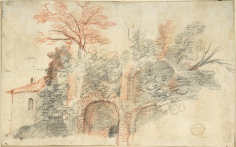 Ruins and Trees MET DP802982