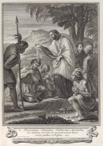 Saint Francis Xavier baptizing the Indians Met DP885749