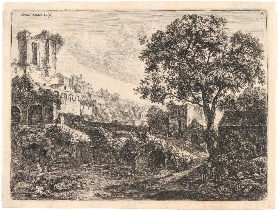 Ruin at the Entrance of a Town MET DP876299