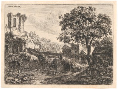 Ruin at the Entrance of a Town MET DP876299