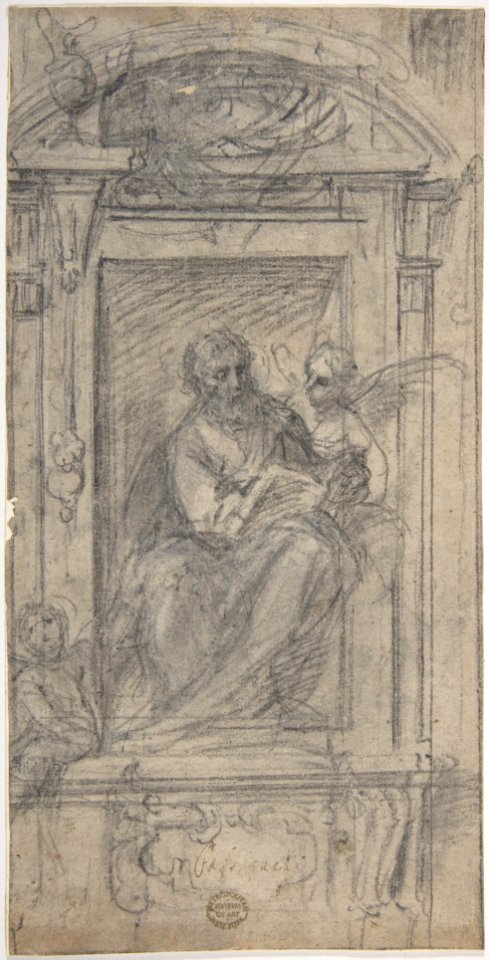 Saint Matthew Seated in a Niche MET DP808022