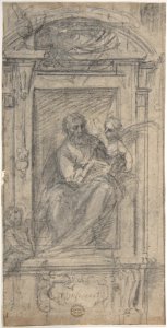 Saint Matthew Seated in a Niche MET DP808022