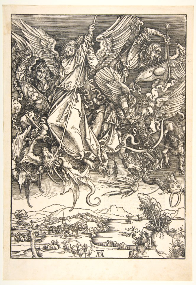 Saint Michael Fighting the Dragon, from The Apocalypse MET DP816922