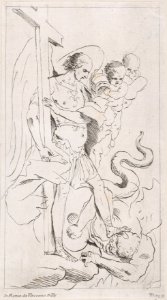 Saint Michael the Archangel crushing the demon underfoot Met DP888722