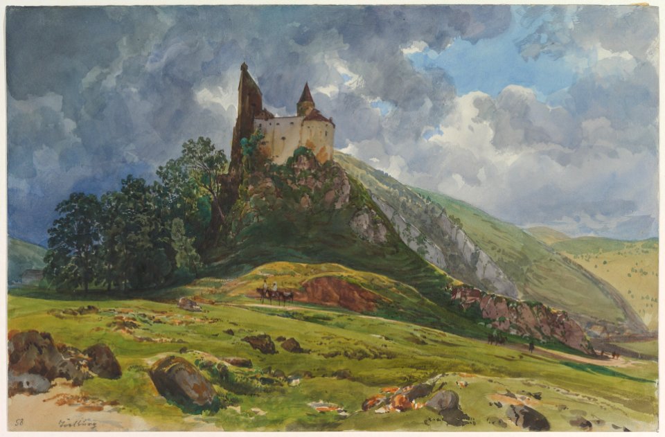 Ruin of Burg Schachenstein at Thörl in Styria MET DP827888