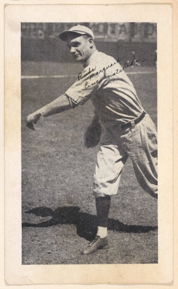 Rube Marquard, Cincinnati Reds, from Baseball strip cards (W575-2) MET DPB881963