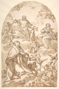 Saint Gregory the Great Interceding for Souls in Purgatory MET DP810931