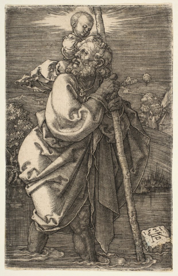 Saint Christopher Facing Left MET DP815924