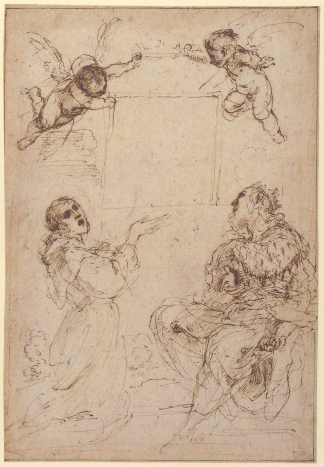 Saint Francis of Assisi and Saint Louis of France Venerating an Image of the Virgin MET 1987.21