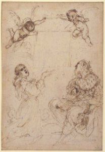 Saint Francis of Assisi and Saint Louis of France Venerating an Image of the Virgin MET 1987.21
