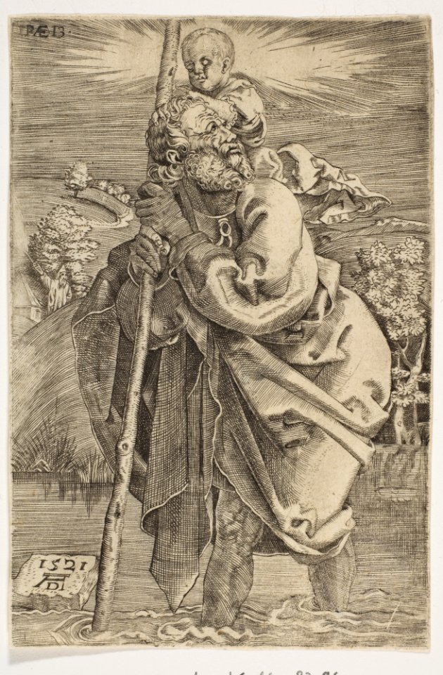 Saint Christopher Facing Left (reverse copy) MET DP815923