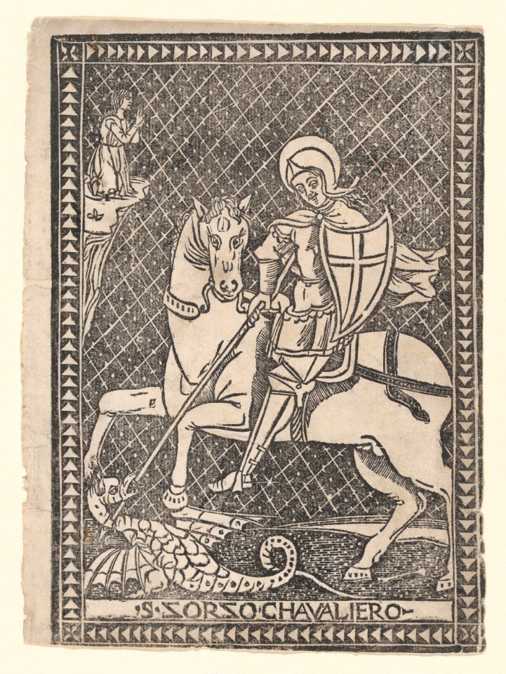 Saint George on horseback MET DP869152