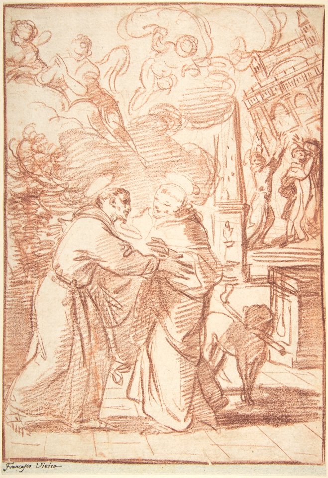 Saint Francis Meeting Saint Dominic MET DP800655
