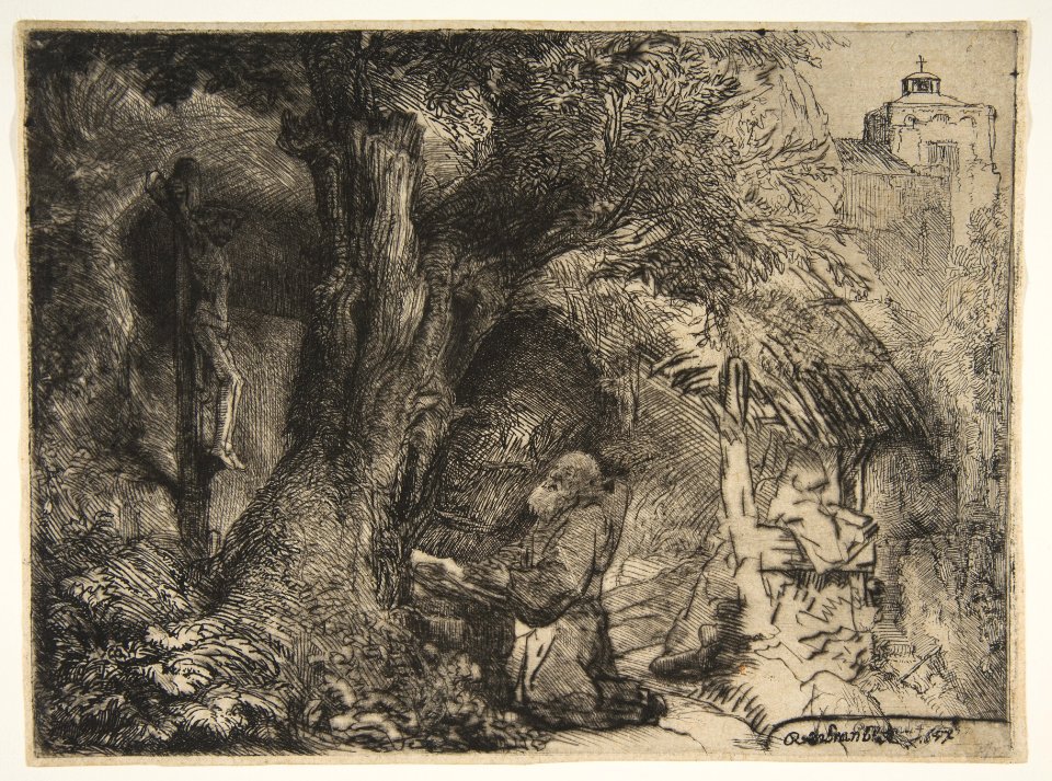 Saint Francis beneath a Tree, Praying MET DP814894
