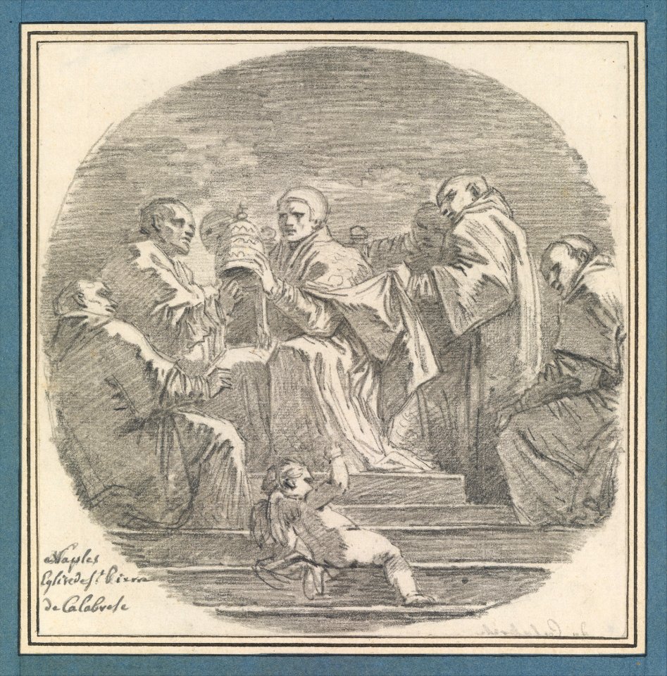 Saint Celestine V Renouncing the Papacy, after Mattia Preti MET DT5734