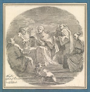 Saint Celestine V Renouncing the Papacy, after Mattia Preti MET DT5734