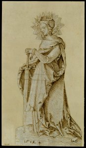 Saint Catherine Leaning on a Sword MET DT4956