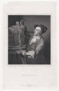 Roubiliac with the Model for Garrick's Shakespeare (Walpole's "Anecdotes of Painting in England," vol. 4) MET DP874019