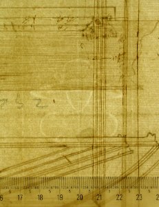 San Lorenzo, Library, Ricetto, entry portal to library, elevation (recto) San Lorenzo, Library, Ricetto, entry portal to library, plan and wall detail (verso) MET sf49 92 29-watermark