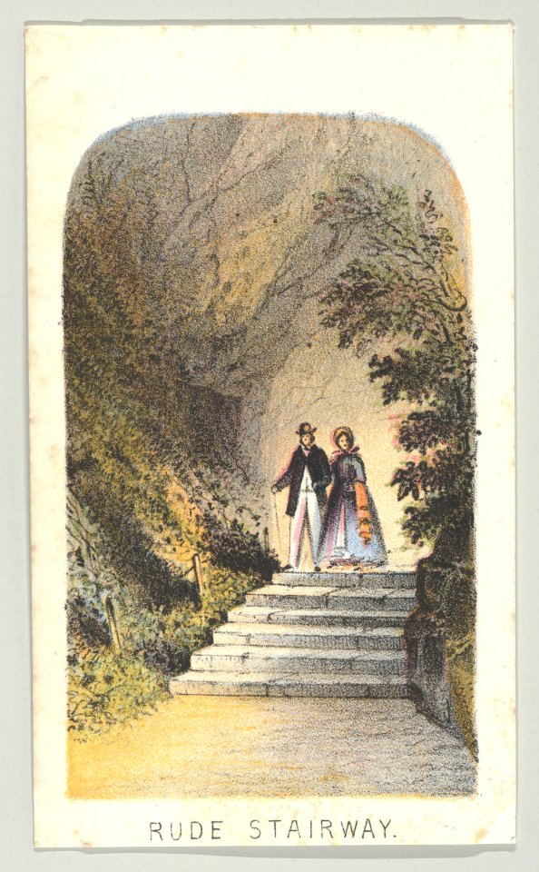 Rude Stairway, from the series, Views in Central Park, New York, Part 2, Louis Prang, 1864