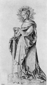 Saint Catherine Leaning on a Sword MET 270277