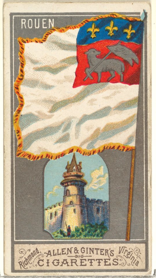 Rouen, from the City Flags series (N6) for Allen & Ginter Cigarettes Brands MET DP829239