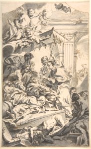 Saint Carl Borromäus Giving Extreme Unction to the Plague-Stricken. MET DP803809