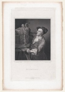 Roubiliac with the Model for Garrick's Shakespeare (Walpole's "Anecdotes of Painting in England," vol. 4) MET DP873984