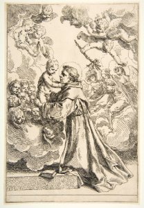 Saint Anthony of Padua adoring the Christ Child in Glory MET DP815122