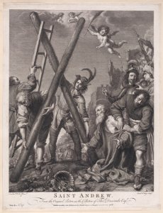 Saint Andrew kneeling and adoring the cross Met DP889749