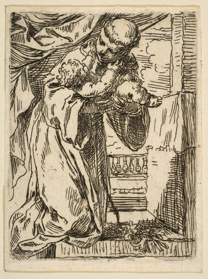 Saint Anthony of Padua holding the Christ Child MET DP815108