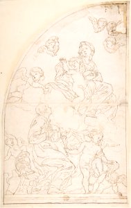 Saint Adoring the Madonna and Child MET DP802432