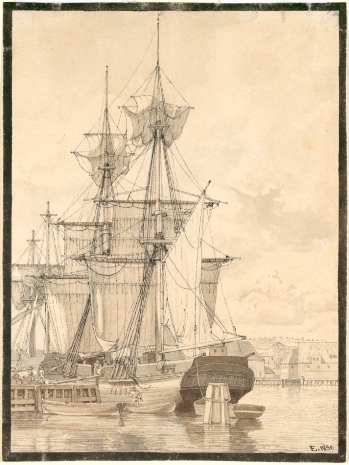 Sailing Vessels at Wilders Plads, Copenhagen MET DP108223