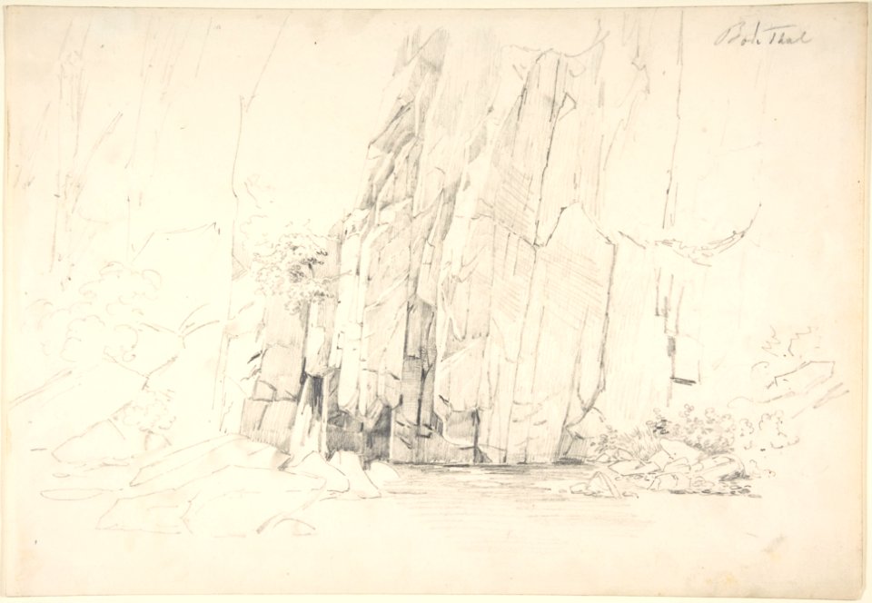 Rocks in the Bode Valley; verso- Small Landscape Studies MET DP803690