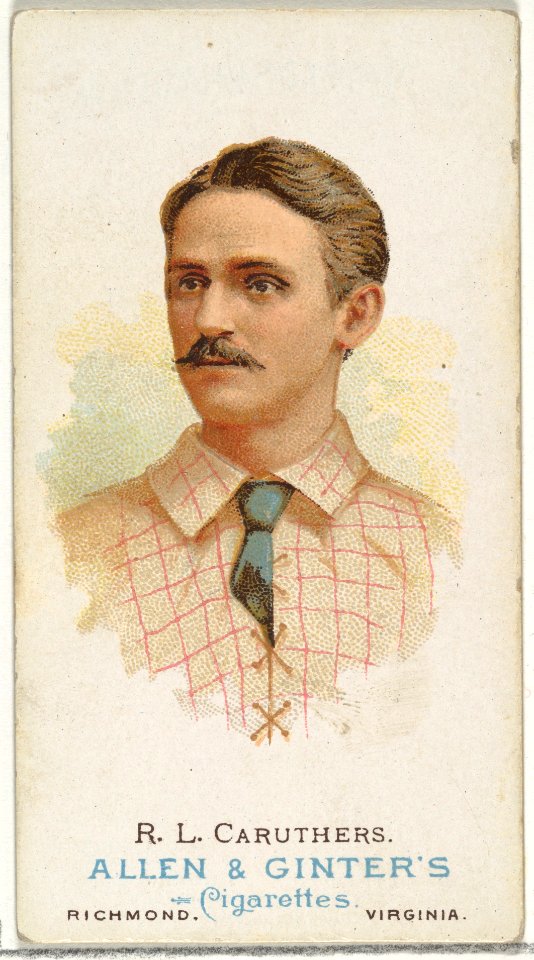 Robert Lee "Bob" Caruthers, Baseball Player, from World's Champions, Series 1 (N28) for Allen & Ginter Cigarettes MET DP838207
