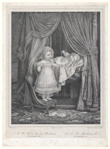 S.A.R. Mgr le Duc de Bordeaux...S.A.R. Mademoiselle...(Portr. du Comte de Chambord et la duchesse de Parme, enfants) MET DP874021