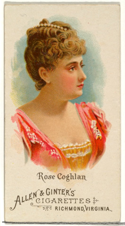 Rose Coghlan, from World's Beauties, Series 1 (N26) for Allen & Ginter Cigarettes MET DP838086