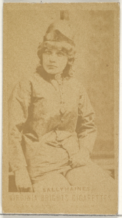 Sally Haines, from the Actors and Actresses series (N45, Type 1) for Virginia Brights Cigarettes MET DP829529