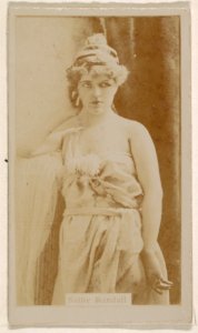 Sallie Randall, from the Actresses series (N245) issued by Kinney Brothers to promote Sweet Caporal Cigarettes MET DP859346