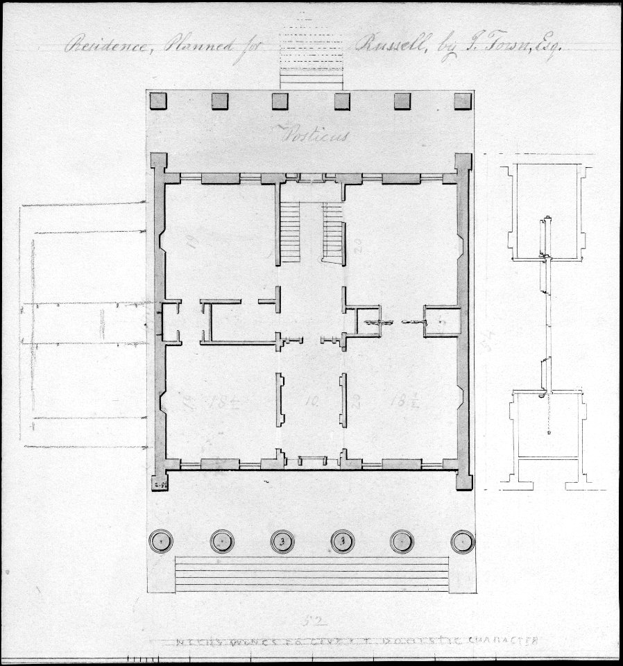 Residence, Planned for Russell, by I. Town, Esq. MET MM49045