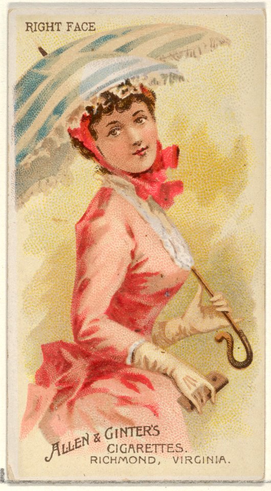 Right Face, from the Parasol Drills series (N18) for Allen & Ginter Cigarettes Brands MET DP834994