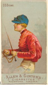 S.S. Brown, from the Racing Colors of the World series (N22b) for Allen & Ginter Cigarettes MET DP835209