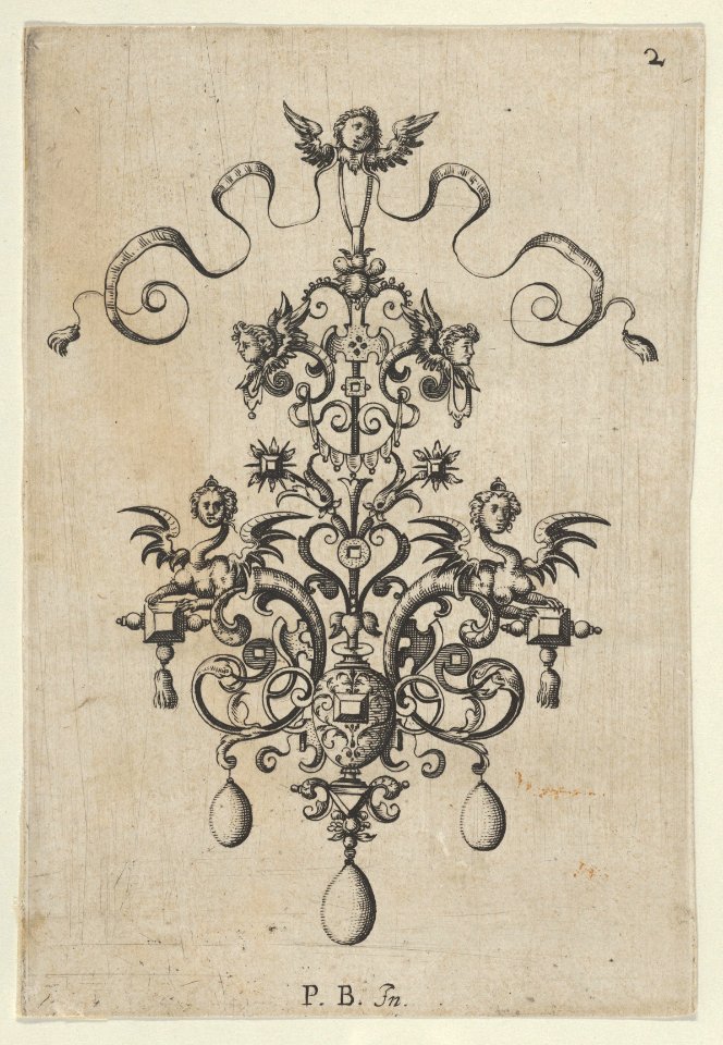 Reverse Copy of Design for a Pendant, from Ars His Myronis Nobilis Effingitus Pagellulis MET DP837144
